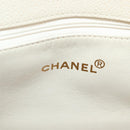 CHANEL Matelasse COCO Mark Chain Bag Caviar Skin Vanilla Gold CC Auth yk18012-20