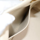 CHANEL Matelasse COCO Mark Chain Bag Caviar Skin Vanilla Gold CC Auth yk18012-23