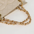 CHANEL Matelasse COCO Mark Chain Bag Caviar Skin Vanilla Gold CC Auth yk18012-7