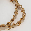 CHANEL Matelasse COCO Mark Chain Bag Caviar Skin Vanilla Gold CC Auth yk18012-14