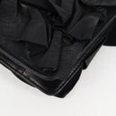 CHANEL Chain Gathered Hand Bag Lamb Skin Black Gold CC Auth yk18016AM-19