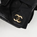 CHANEL Chain Gathered Hand Bag Lamb Skin Black Gold CC Auth yk18016M-20