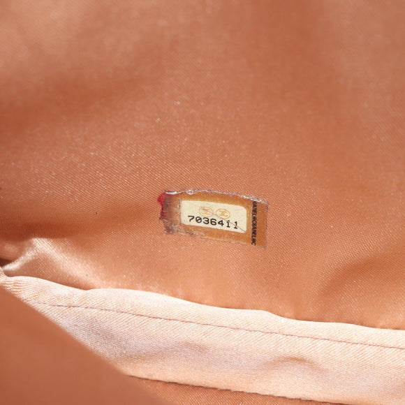 CHANEL Chain Gathered Hand Bag Lamb Skin Black Gold CC Auth yk18016AM