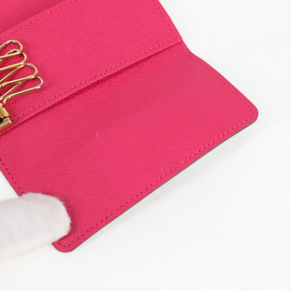 LOUIS VUITTON Multicolor Multicles 4 Key Case Black M93732 LV Auth yk18052A