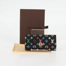 LOUIS VUITTON Multicolor Multicles 4 Key Case Black M93732 LV Auth yk18052M-12