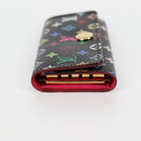 LOUIS VUITTON Multicolor Multicles 4 Key Case Black M93732 LV Auth yk18052A-3