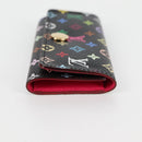 LOUIS VUITTON Multicolor Multicles 4 Key Case Black M93732 LV Auth yk18052M-4
