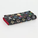 LOUIS VUITTON Multicolor Multicles 4 Key Case Black M93732 LV Auth yk18052A-5