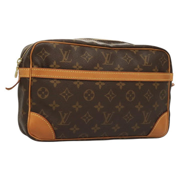 LOUIS VUITTON Monogram Compiegne 28 Clutch Bag M51845 LV Auth yk18053