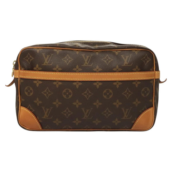 LOUIS VUITTON Monogram Compiegne 28 Clutch Bag M51845 LV Auth yk18053
