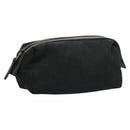 GUCCI GG Canvas Pouch Black Silver 245947 Auth yk18072-1