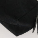 GUCCI GG Canvas Pouch Black Silver 245947 Auth yk18072-16