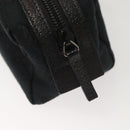 GUCCI GG Canvas Pouch Black Silver 245947 Auth yk18072-8