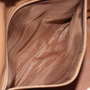 CELINE Macadam Canvas Shoulder Bag PVC Leather Beige Gold Auth yk18087-21