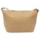 CELINE Macadam Canvas Shoulder Bag PVC Leather Beige Gold Auth yk18087-2