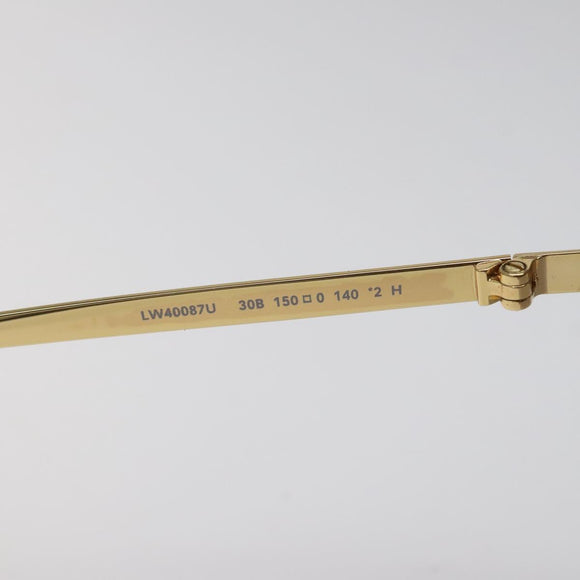 LOEWE Sunglasses metal Gold Auth yk18092M