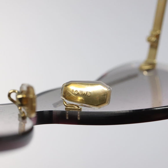 LOEWE Sunglasses metal Gold Auth yk18092M