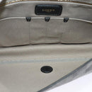 LOEWE Anagram Shoulder Bag PVC Leather Gray Gold Auth yk18093-11