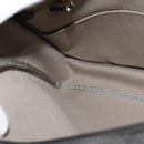 LOEWE Anagram Shoulder Bag PVC Leather Gray Gold Auth yk18093-20