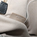 LOEWE Anagram Shoulder Bag PVC Leather Gray Gold Auth yk18093-12