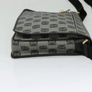 LOEWE Anagram Shoulder Bag PVC Leather Gray Gold Auth yk18093-4