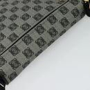 LOEWE Anagram Shoulder Bag PVC Leather Gray Gold Auth yk18093-6