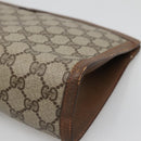 GUCCI GG Supreme Web Sherry Line Bag PVC Leather Beige 89 01 033 Auth yk18097-15