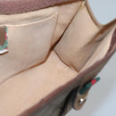 GUCCI GG Supreme Web Sherry Line Bag PVC Leather Beige 89 01 033 Auth yk18097-17