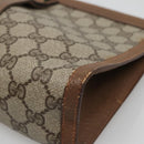 GUCCI GG Supreme Web Sherry Line Bag PVC Leather Beige 89 01 033 Auth yk18097-7