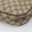 GUCCI GG Supreme Web Sherry Line Bag PVC Beige Gold 89 01 034 Auth yk18098-16