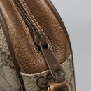 GUCCI GG Supreme Web Sherry Line Bag PVC Beige Gold 89 01 034 Auth yk18098-9