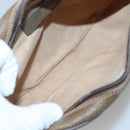 GUCCI GG Supreme Web Sherry Line Bag PVC Beige Gold 89 01 034 Auth yk18098-11