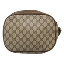 GUCCI GG Supreme Web Sherry Line Bag PVC Beige Gold 89 01 034 Auth yk18098-2