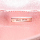 Miu Miu Matelasse Chain Shoulder Bag Leather Pink Silver 5BF069 Auth yk18111M-26