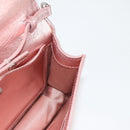 Miu Miu Matelasse Chain Shoulder Bag Leather Pink Silver 5BF069 Auth yk18111M-27