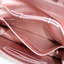 Miu Miu Matelasse Chain Shoulder Bag Leather Pink Silver 5BF069 Auth yk18111M-29