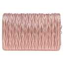 Miu Miu Matelasse Chain Shoulder Bag Leather Pink Silver 5BF069 Auth yk18111M-2