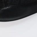 FENDI Zucchino Canvas Body Bag Black Gold Auth yk18113-14