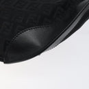 FENDI Zucchino Canvas Body Bag Black Gold Auth yk18113-15