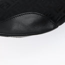 FENDI Zucchino Canvas Body Bag Black Gold Auth yk18113-16
