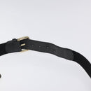 FENDI Zucchino Canvas Body Bag Black Gold Auth yk18113-8