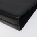 Salvatore Ferragamo Gancini Chain Shoulder Bag Leather Black Gold Auth yk18121-10