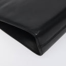 Salvatore Ferragamo Gancini Chain Shoulder Bag Leather Black Gold Auth yk18121-11