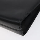 Salvatore Ferragamo Gancini Chain Shoulder Bag Leather Black Gold Auth yk18121-12