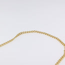 Salvatore Ferragamo Gancini Chain Shoulder Bag Leather Black Gold Auth yk18121-8