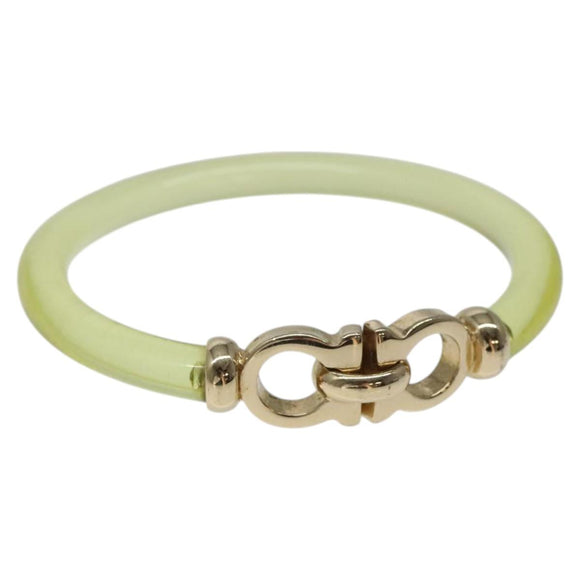 Salvatore Ferragamo Gancini Bracelet plastic Yellow Auth yk18122