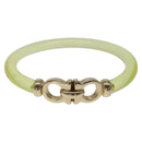 Salvatore Ferragamo Gancini Bracelet plastic Yellow Auth yk18122-2