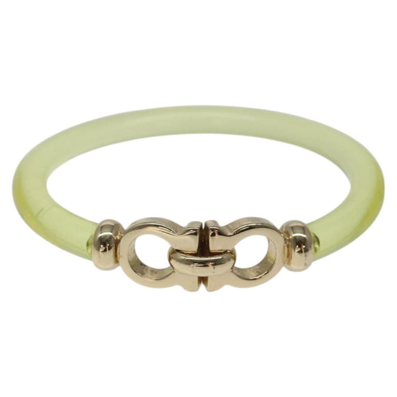 Salvatore Ferragamo Gancini Bracelet plastic Yellow Auth yk18122
