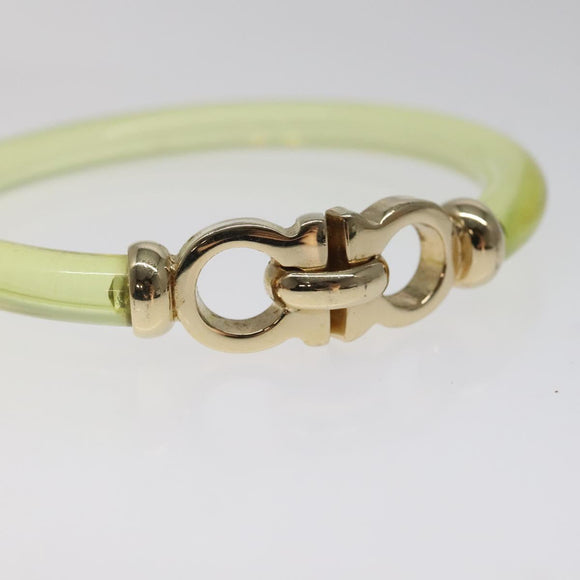 Salvatore Ferragamo Gancini Bracelet plastic Yellow Auth yk18122