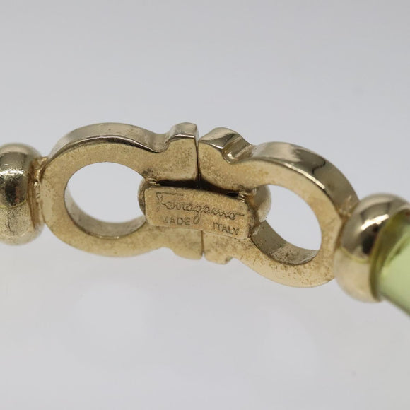 Salvatore Ferragamo Gancini Bracelet plastic Yellow Auth yk18122